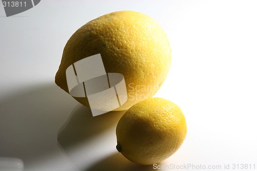 Image of two lemons horizontal