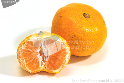Image of  orange isolated on white background