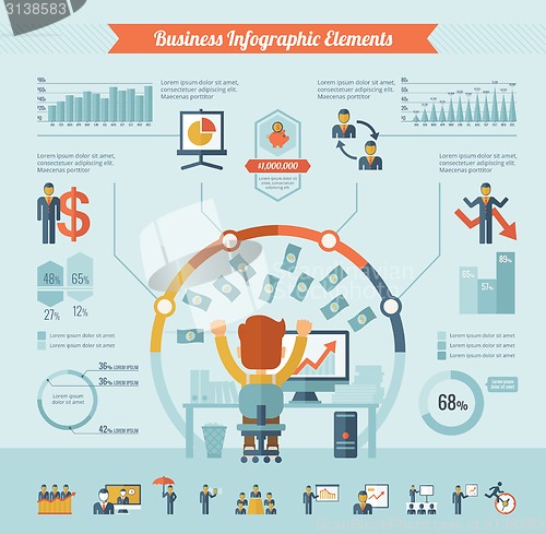 Image of Business Infographic Elements.