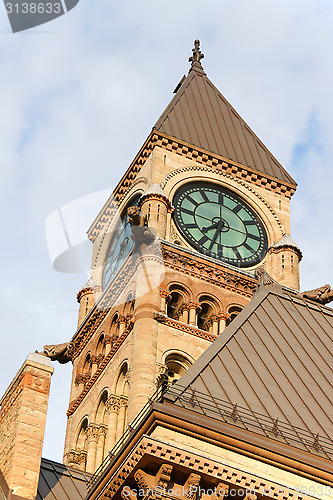 Image of Toronto Old City Hall in the sunset light