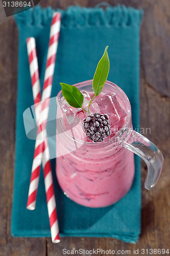 Image of  Blackberries smoothie drink