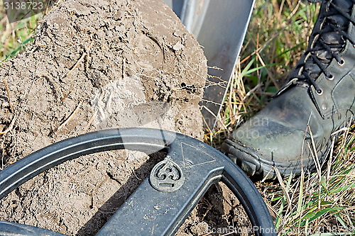 Image of Antiquities found a metal detector.