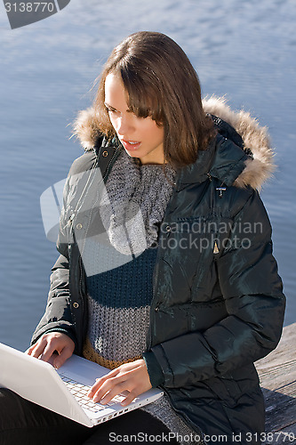 Image of Woman with laptop