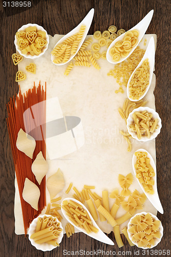 Image of Pasta Abstract Border