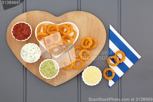 Image of Onion Rings and Dips