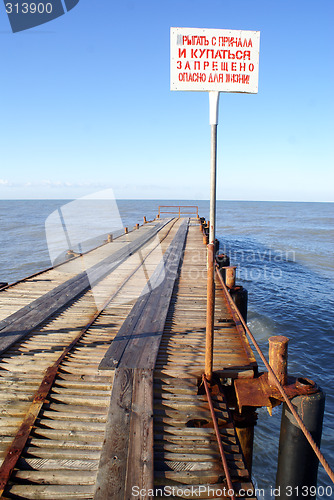 Image of Sign on the pier