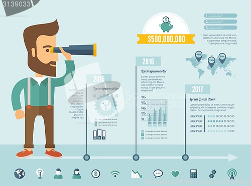 Image of Technology Infographic Elements