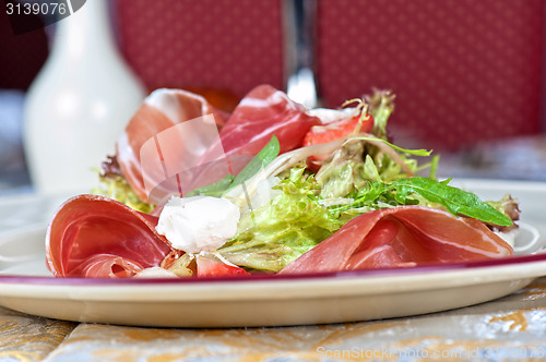 Image of cheese and bacon salad