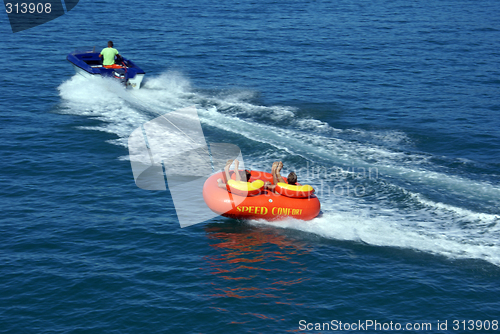 Image of On the speed boat