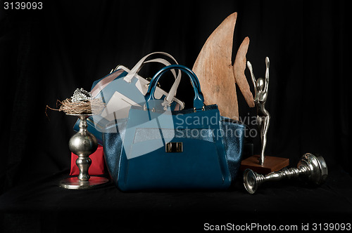 Image of Fashionable handbag composition 