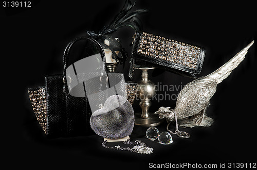 Image of Fashionable handbag composition 