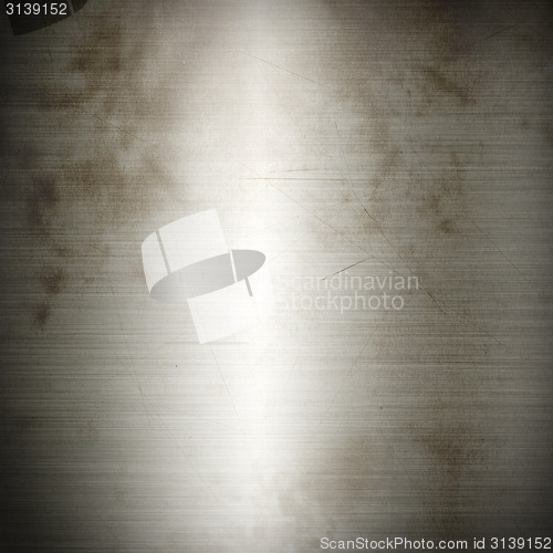 Image of Silver old brushed metal background texture