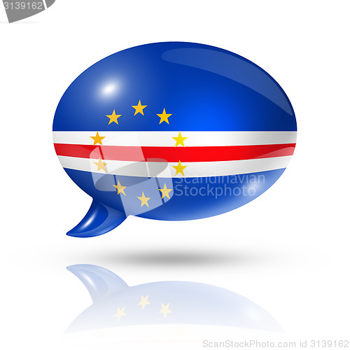 Image of Cape Verdean flag speech bubble
