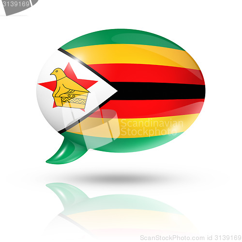 Image of Zimbabwean flag speech bubble