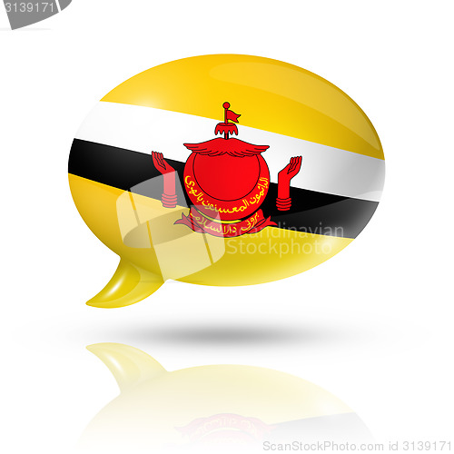 Image of Bruneian flag speech bubble