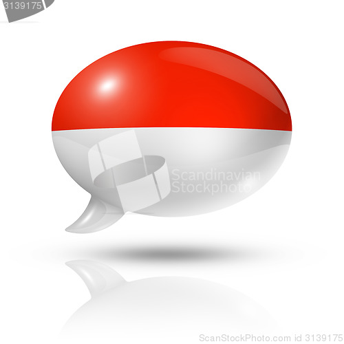 Image of Monaco flag speech bubble