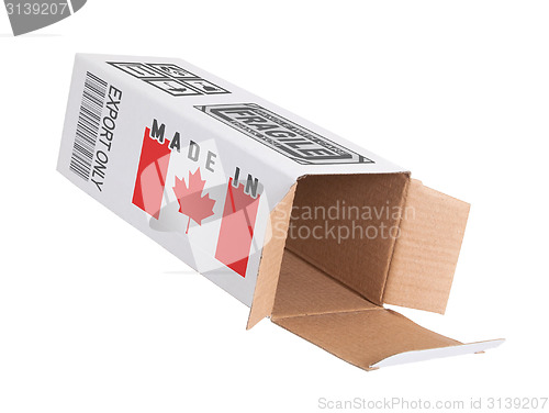 Image of Concept of export - Product of Canada