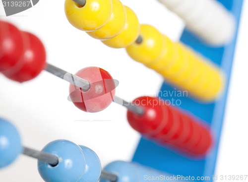 Image of Close up colorful abacus, selective focus