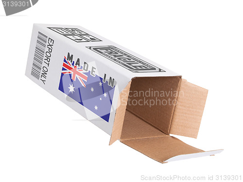 Image of Concept of export - Product of Australia