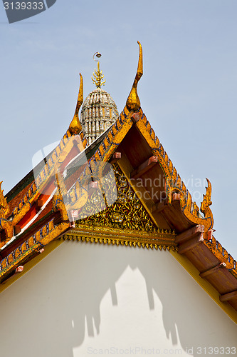 Image of asia    in  bangkok sunny  temple      and  colors     mosaic