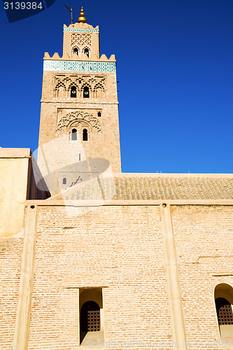 Image of   maroc minaret  the blue     