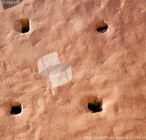 Image of pink in texture wall and  morocco africa abstract