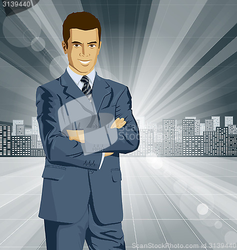 Image of Vector Businessman In Suit