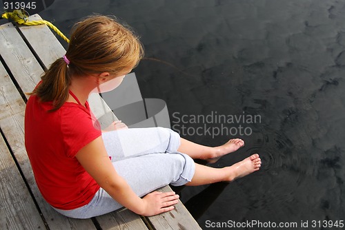 Image of Girl child dock