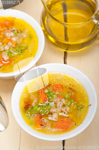 Image of Syrian barley broth soup Aleppo style