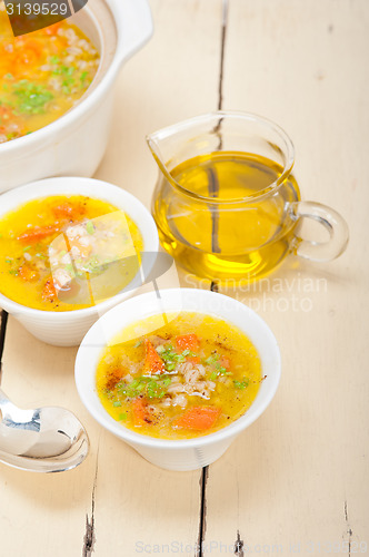 Image of Syrian barley broth soup Aleppo style