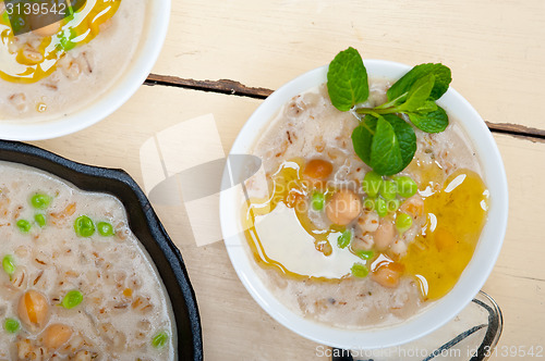 Image of Hearty Middle Eastern Chickpea and Barley Soup