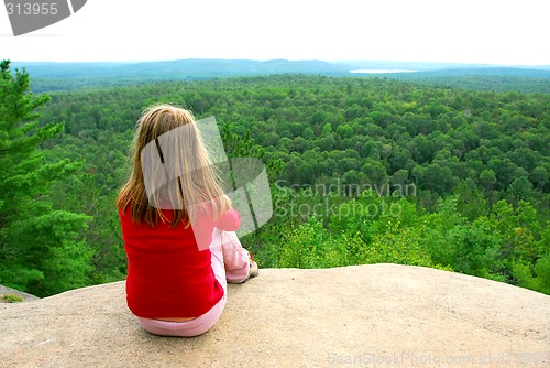 Image of Girl edge cliff