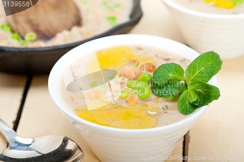 Image of Hearty Middle Eastern Chickpea and Barley Soup