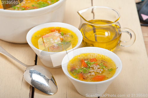 Image of Syrian barley broth soup Aleppo style