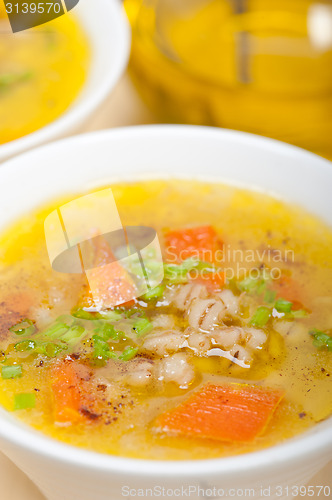 Image of Syrian barley broth soup Aleppo style