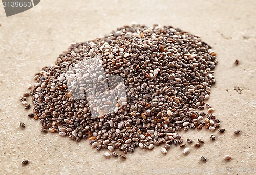 Image of heap of chia seeds