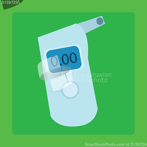 Image of Breathalyzer medical device for measuring the alcohol level
