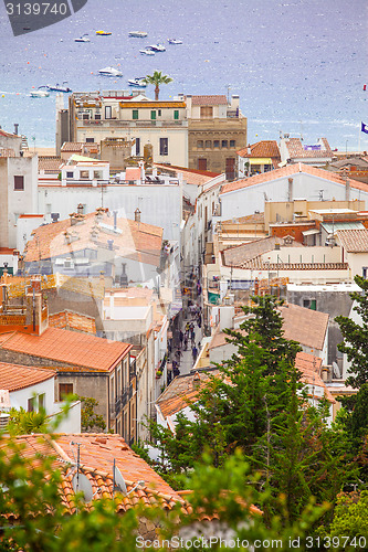 Image of panorama of the town Tossa de Mar, Spain