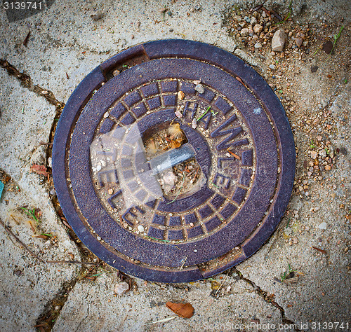 Image of manhole cover in Tossa de Mar, Catalonia