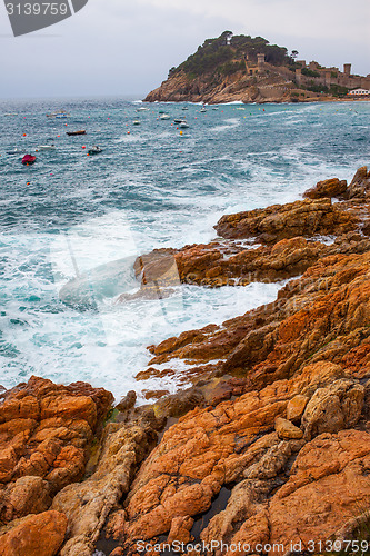 Image of Tossa de Mar, Spain, Bay Badia de Tossa, 18-06-2013