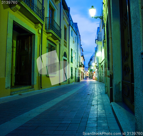 Image of Tossa de Mar, Catalonia, Spain, 18.06.2013, old town street