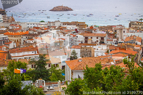 Image of panorama of the town Tossa de Mar, Spain