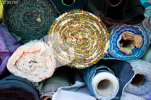 Image of stock market with rolls of tissue