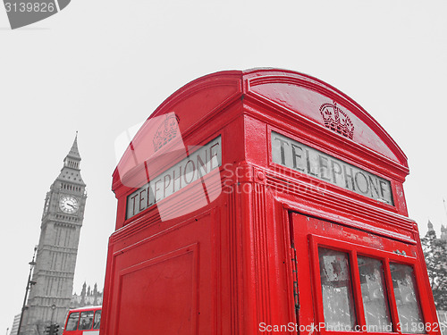 Image of London telephone box