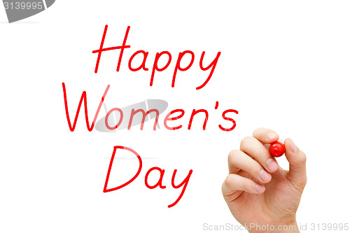 Image of Happy Womens Day Red Marker