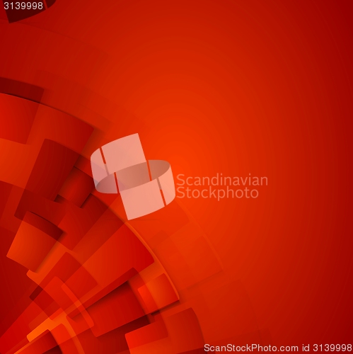 Image of Abstract red technology background