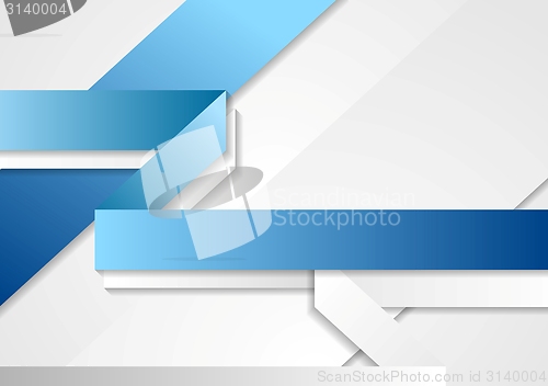 Image of Bright tech corporate blue and white background