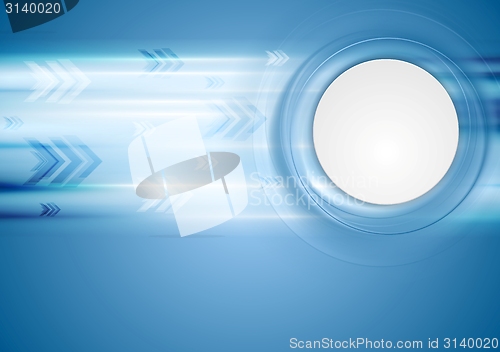 Image of Hi-tech blue background