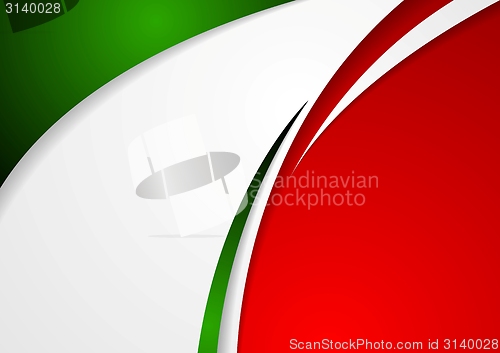 Image of Corporate wavy abstract background. Italian colors