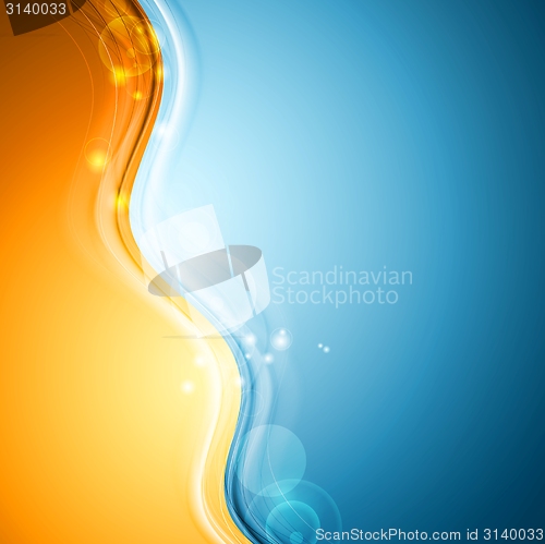 Image of Abstract colorful waves background